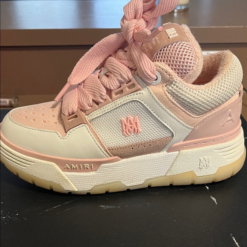 AMIRI Kids Blush and Cream Sneakers